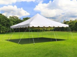 20x20 White Pole Tent