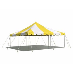 20x20 yellow & white Tent